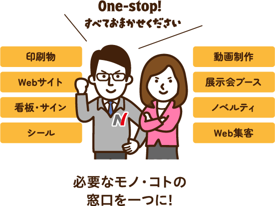 必要なモノ・コトの窓口を一つに!